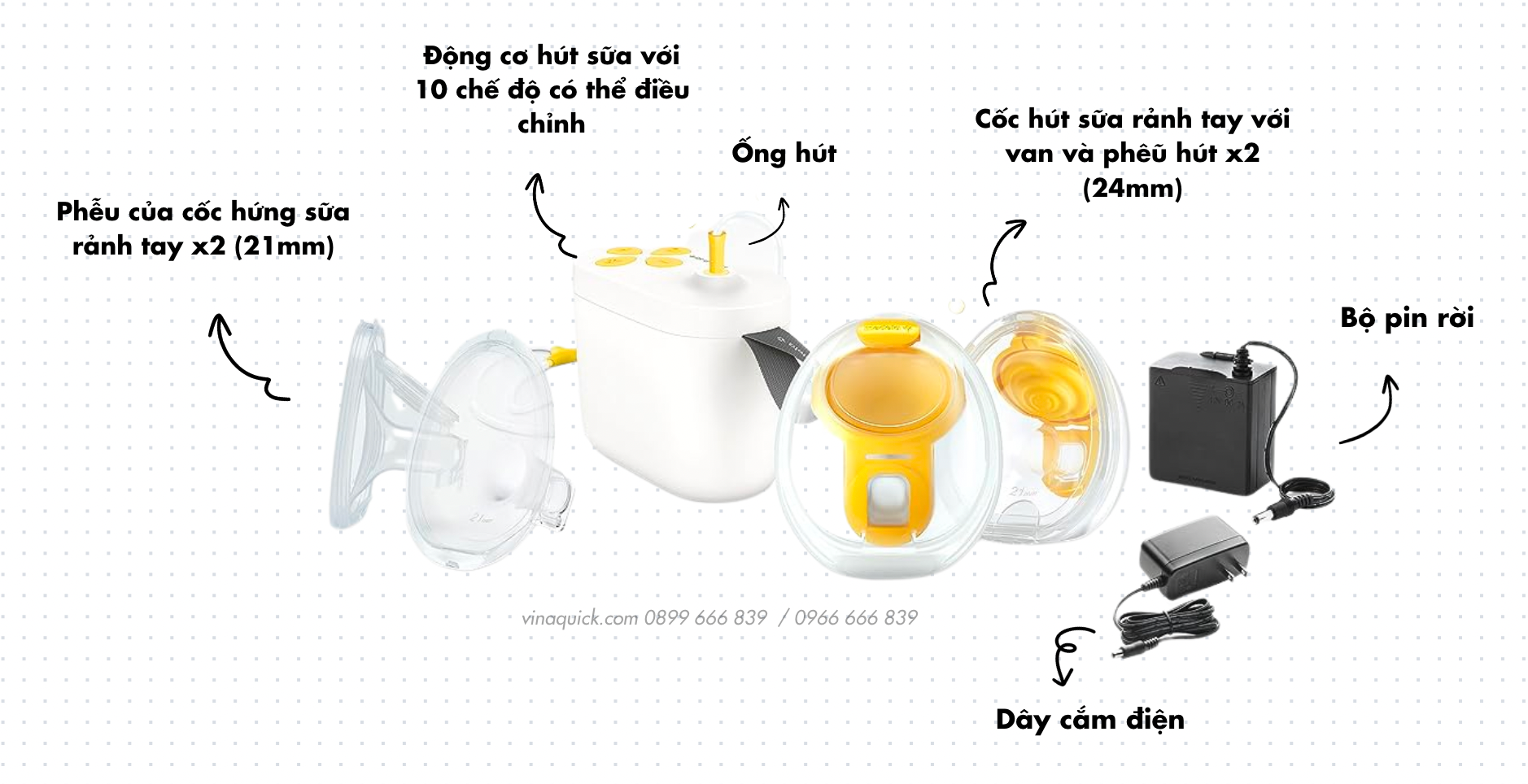  Máy hút sữa rảnh tay Medela Maxflow Pump In Style Hands-free 