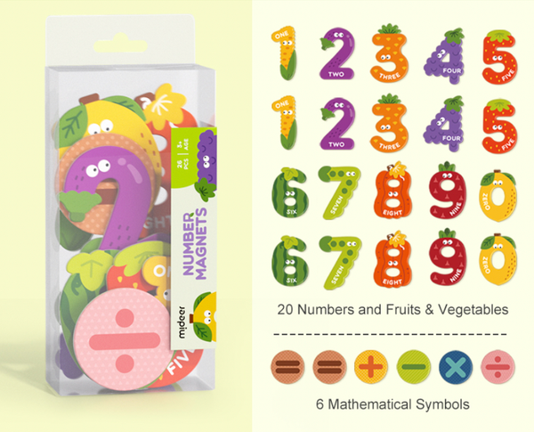  (A) Bảng con số nam châm cho bé Mideer Number Magnets 