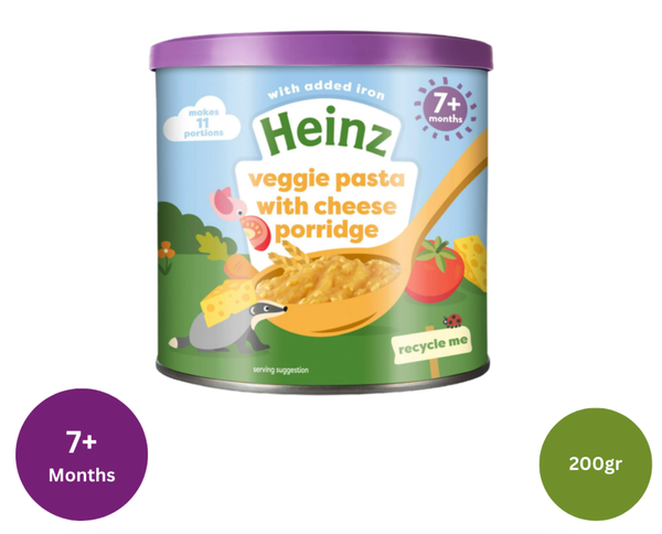  Bột Ăn Dặm Heinz Vị Mỳ Ý , Rau Củ Và Phô Mai Cho Bé Từ 7M+ (200g) 