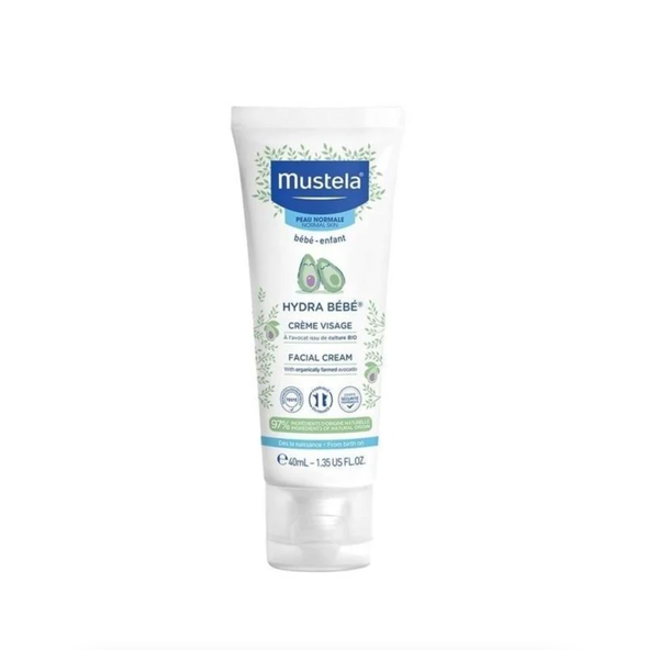  Kem Dưỡng Da Mặt Mustela Cho Da Thường Hydra Bebe Facial Cream 40ml 