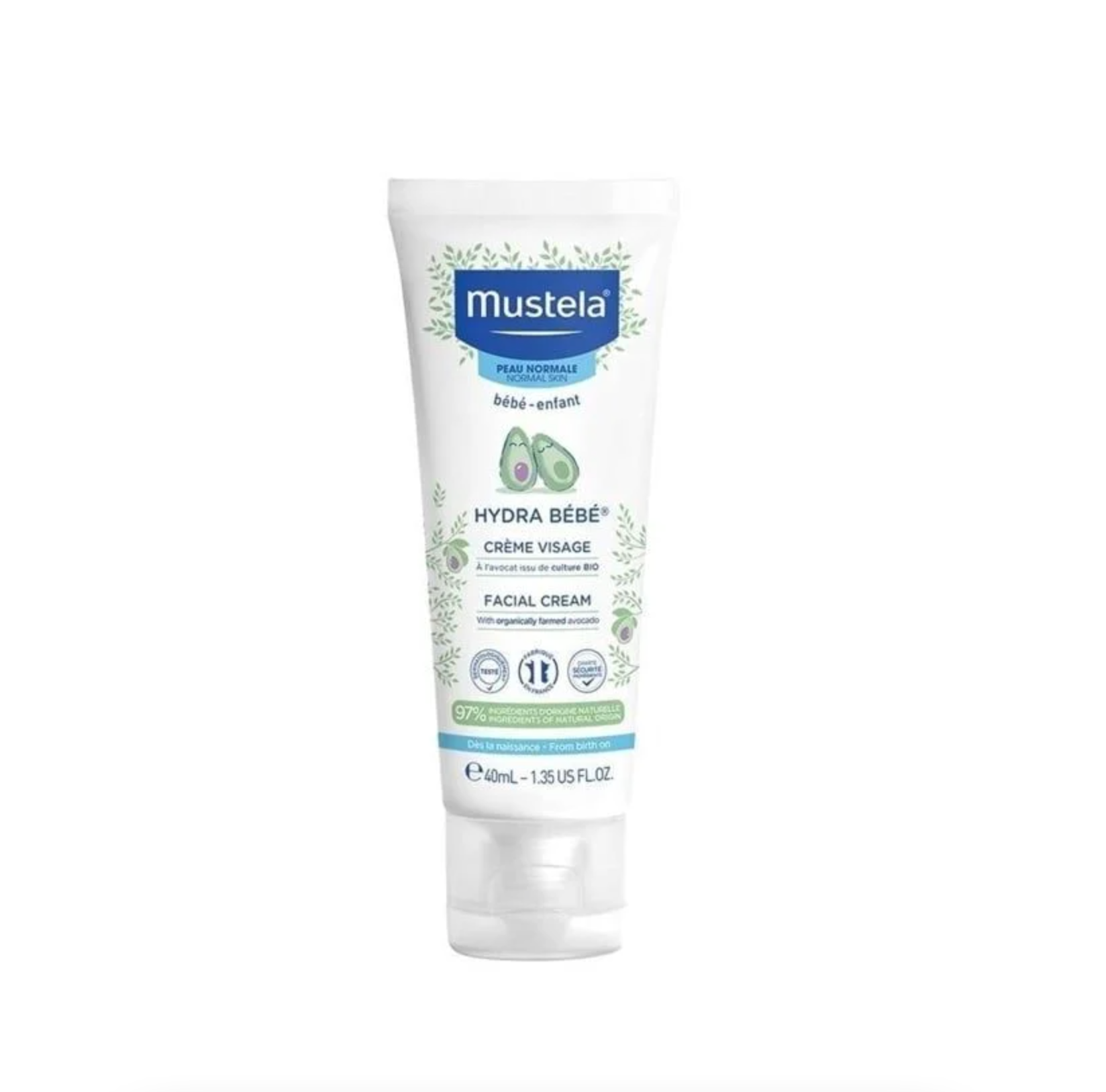  Kem Dưỡng Da Mặt Mustela Cho Da Thường Hydra Bebe Facial Cream 40ml 
