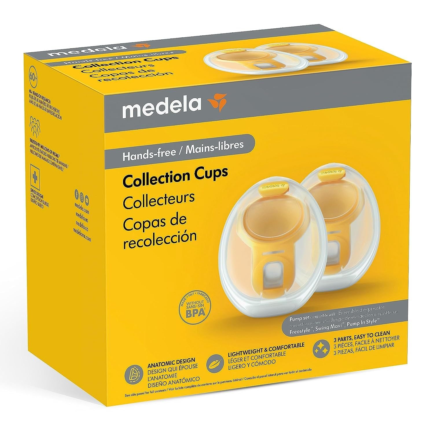  (A) Cup Rãnh Tay Medela Hands - Free (Set 2 Cups) 