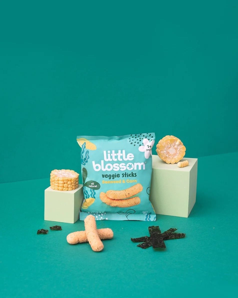  Bánh que rau củ Little Blossom Fruity & Veggie Sticks 12g 