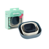  Set 3 Bát Ăn Dặm Silicone Béaba Cho Bé Từ 4M+ 