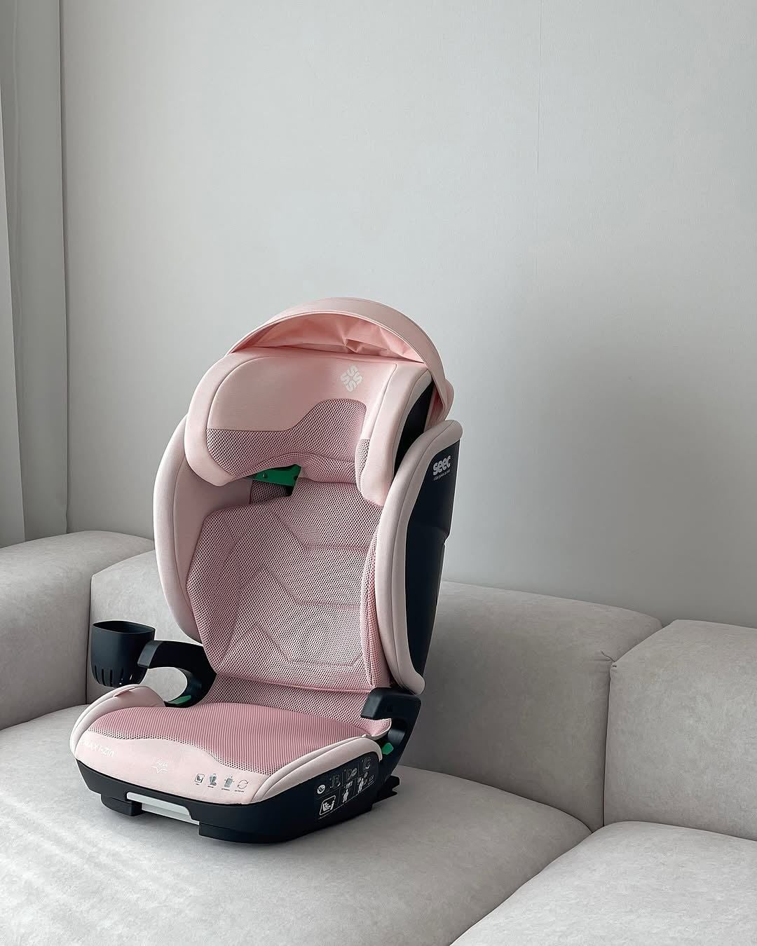  GHẾ NGỒI Ô TÔ BOOSTER SEEC MAX I-ZIN JUNIOR - MÀU HỒNG 