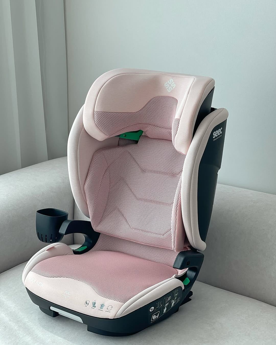 GHẾ NGỒI Ô TÔ BOOSTER SEEC MAX I-ZIN JUNIOR - MÀU HỒNG 