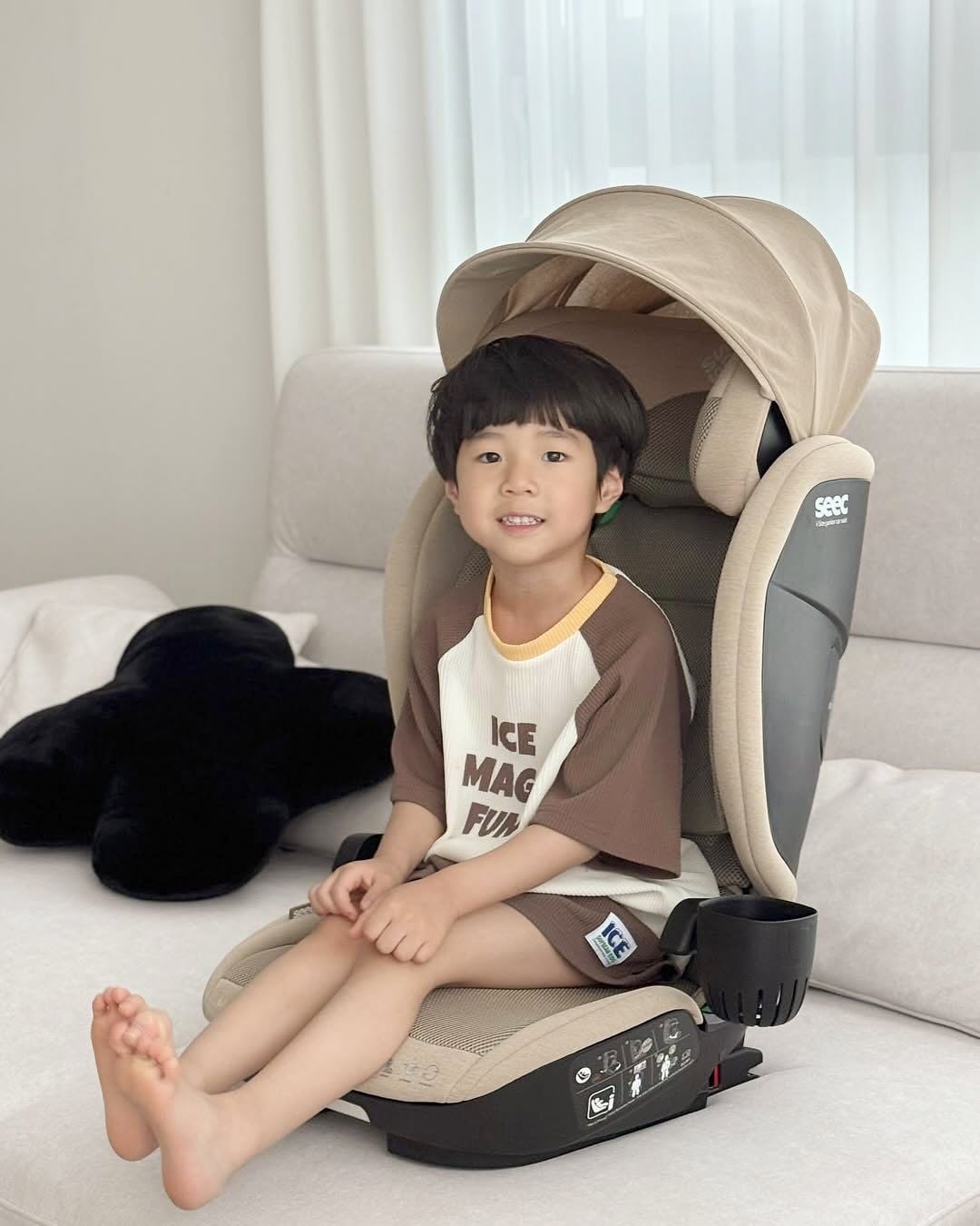  GHẾ NGỒI Ô TÔ BOOSTER SEEC MAX I-ZIN 2 JUNIOR - MÀU NÂU 