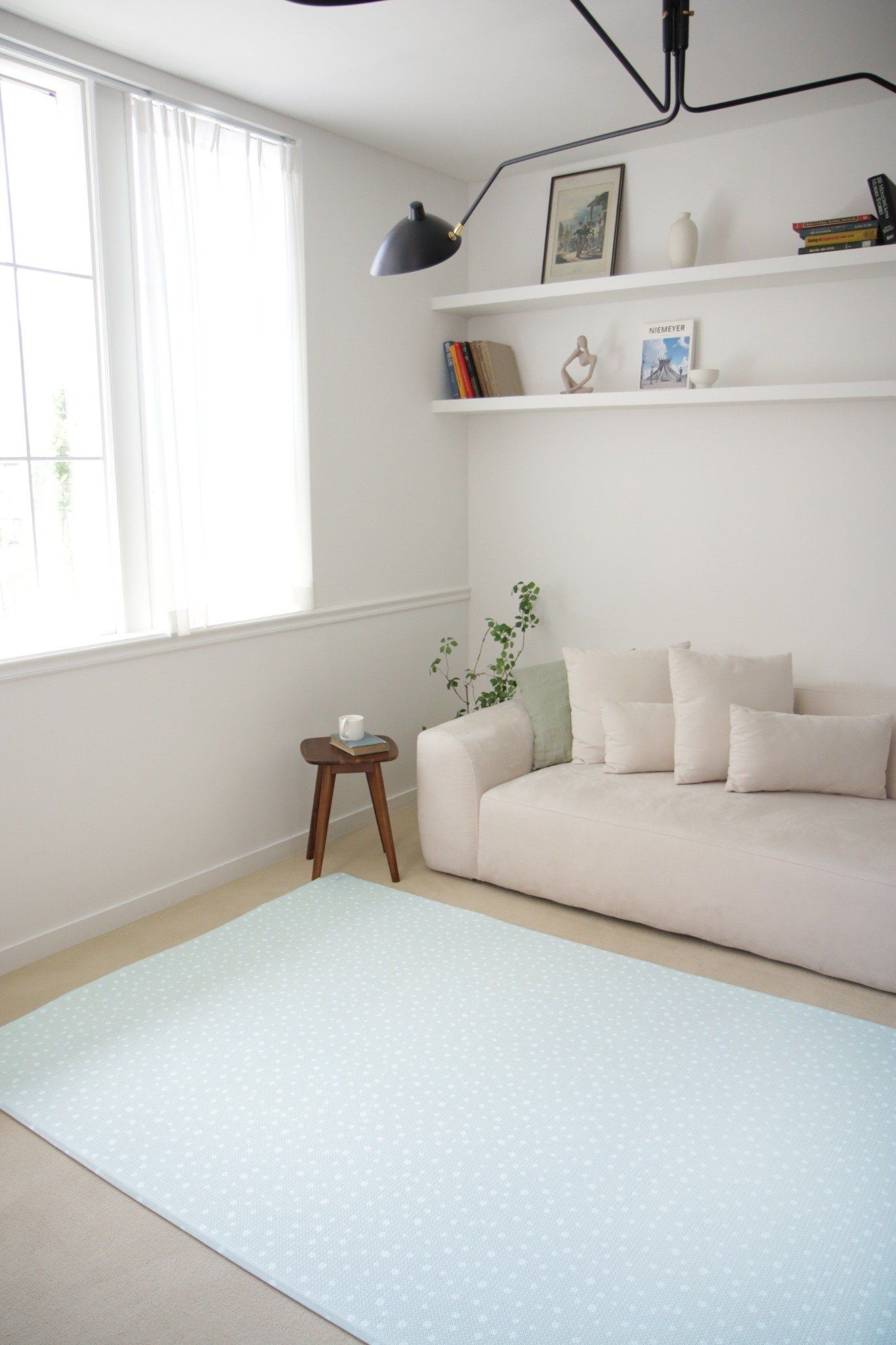  Thảm chơi PVC cao cấp cho bé Dwinguler - Speckle Blue and Scandi Road 