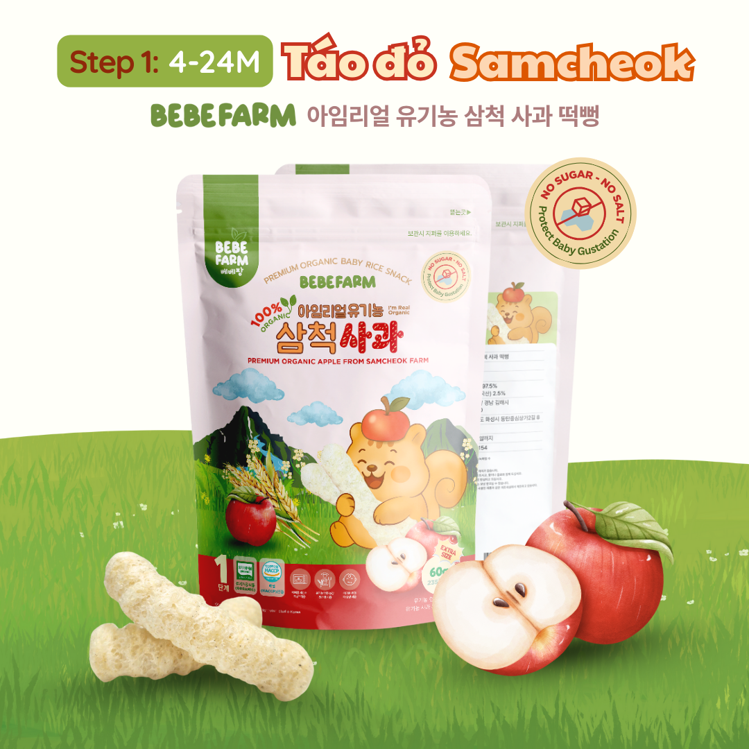  Bánh Ăn Dặm Bebefarm Hữu Cơ Organic 