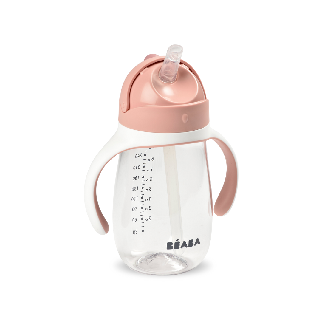  Bình Nước Kèm Ống Hút Béaba Cho Bé Từ 8M+ (300ml) 