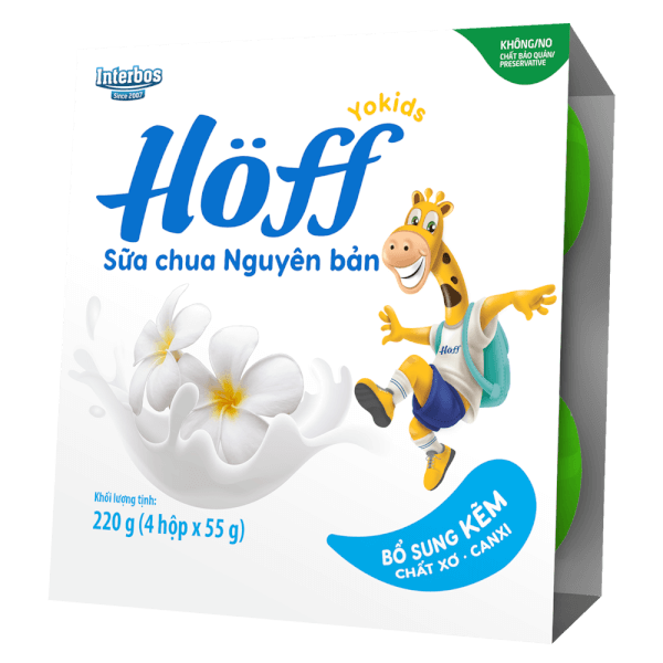 Sữa Chua Hoff 6M+ (55g x 4) 