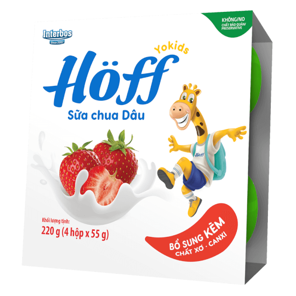  Sữa Chua Hoff 6M+ (55g x 4) 