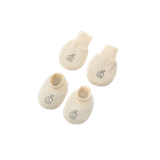  Set bao tay bao chân sơ sinh La Pomme cừu bông năng động 