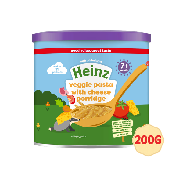  Bột Ăn Dặm Heinz Vị Mỳ Ý , Rau Củ Và Phô Mai Cho Bé Từ 7M+ (200g) 