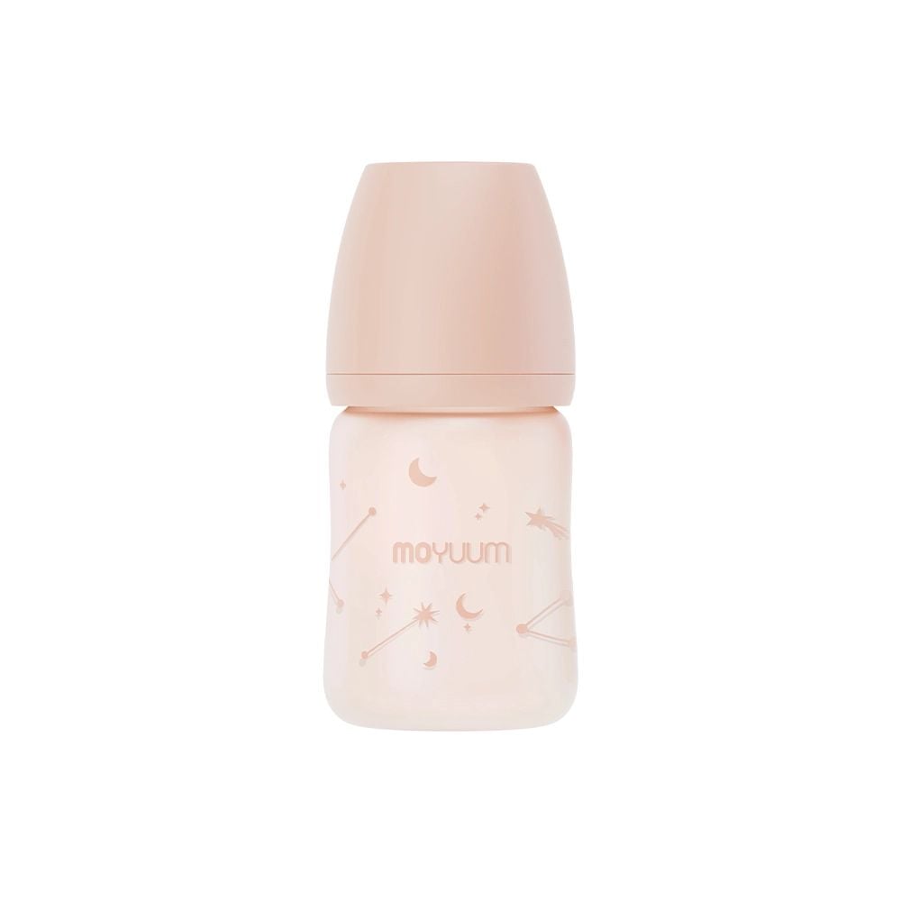  Bình sữa Thủy tinh tráng silicone Moyuum hoạ tiết Twinkle 