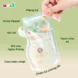  Túi Trữ Sữa Moaz Eco 200ml (Hộp 30 cái) 
