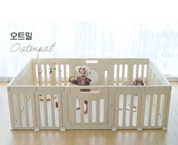  Quây Nhựa Kèm Thảm Dono&Dono - Màu Oatmeal 