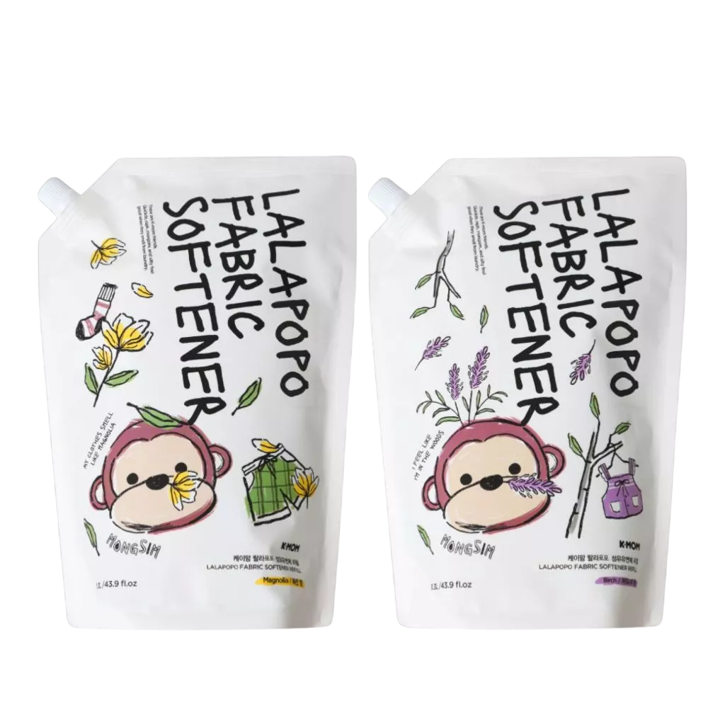  Nước Xả Thuần Chay Lalapopo K-Mom Hàn Quốc 1300ml (DẠNG TÚI) 