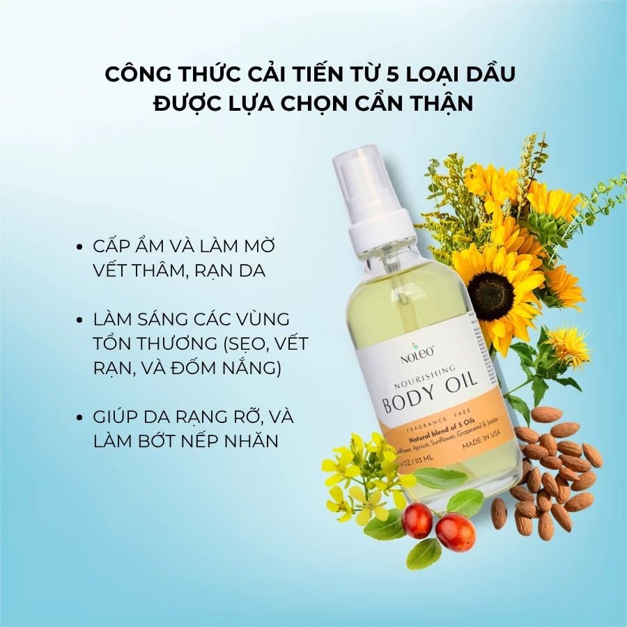  Dầu dưỡng thể NOLEO Body Oil cho mẹ 