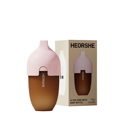  Bình Sữa Cổ Rộng Heorshe Silicone 