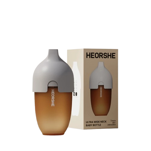  Bình Sữa Cổ Rộng Heorshe Silicone 