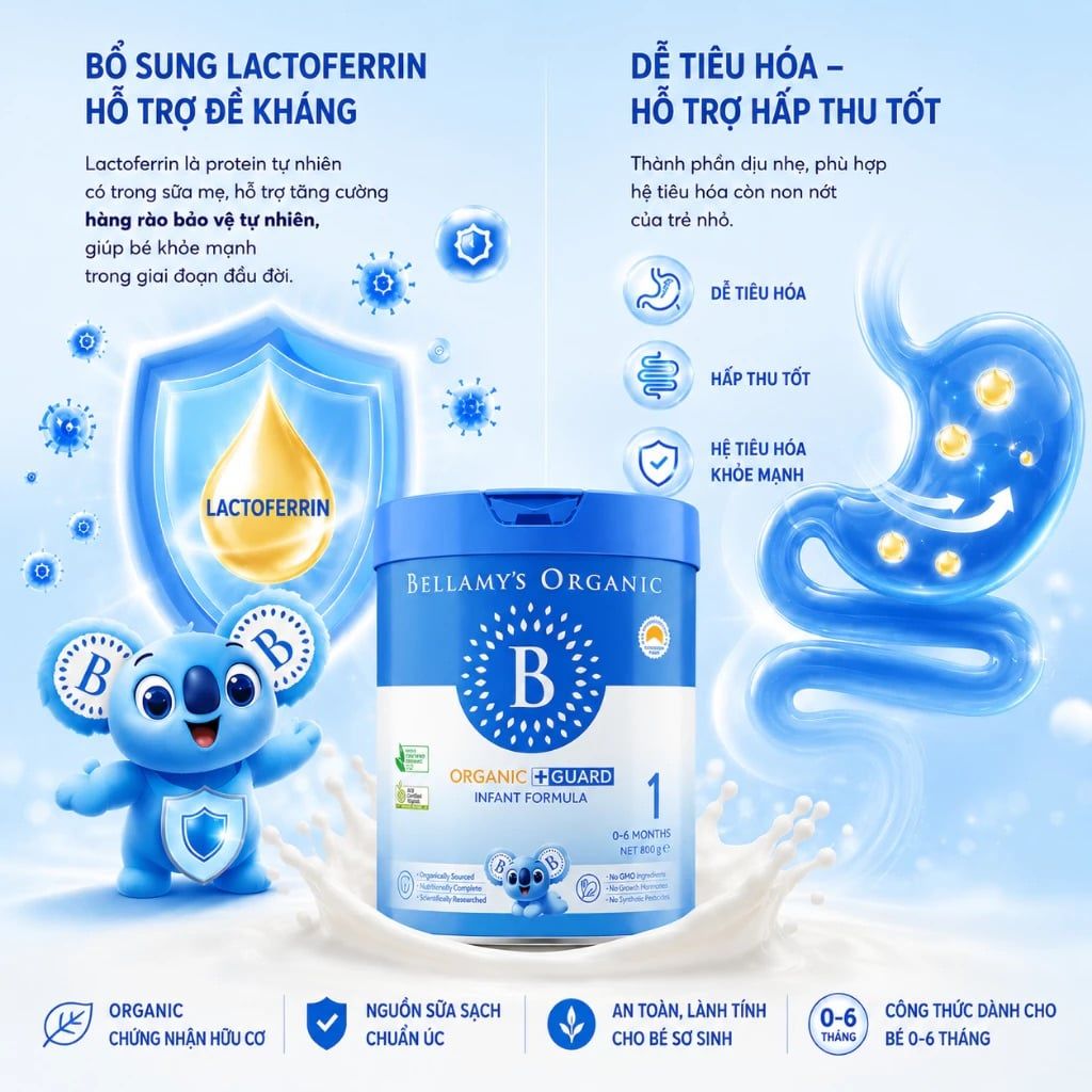  Sữa Bellamy’s Organic Guard Lactoferrin Số 1 