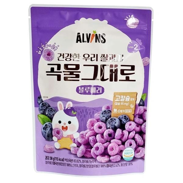  Bánh Gạo Lứt Alvins Hàn Quốc Cho Bé Từ 1 Tuổi (30g) 