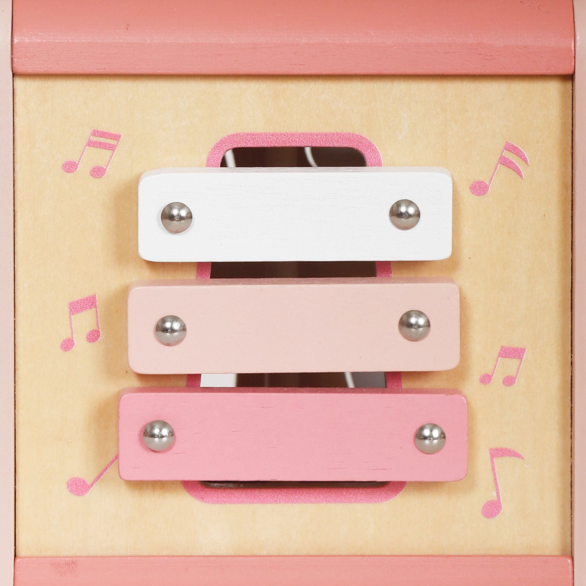  (A) Đồ Chơi Gỗ Thả Khối Đa Năng Màu Hồng LouLou by Vinaquick 