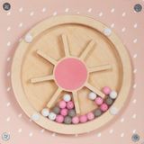  (A) Đồ Chơi Gỗ Thả Khối Đa Năng Màu Hồng LouLou by Vinaquick 