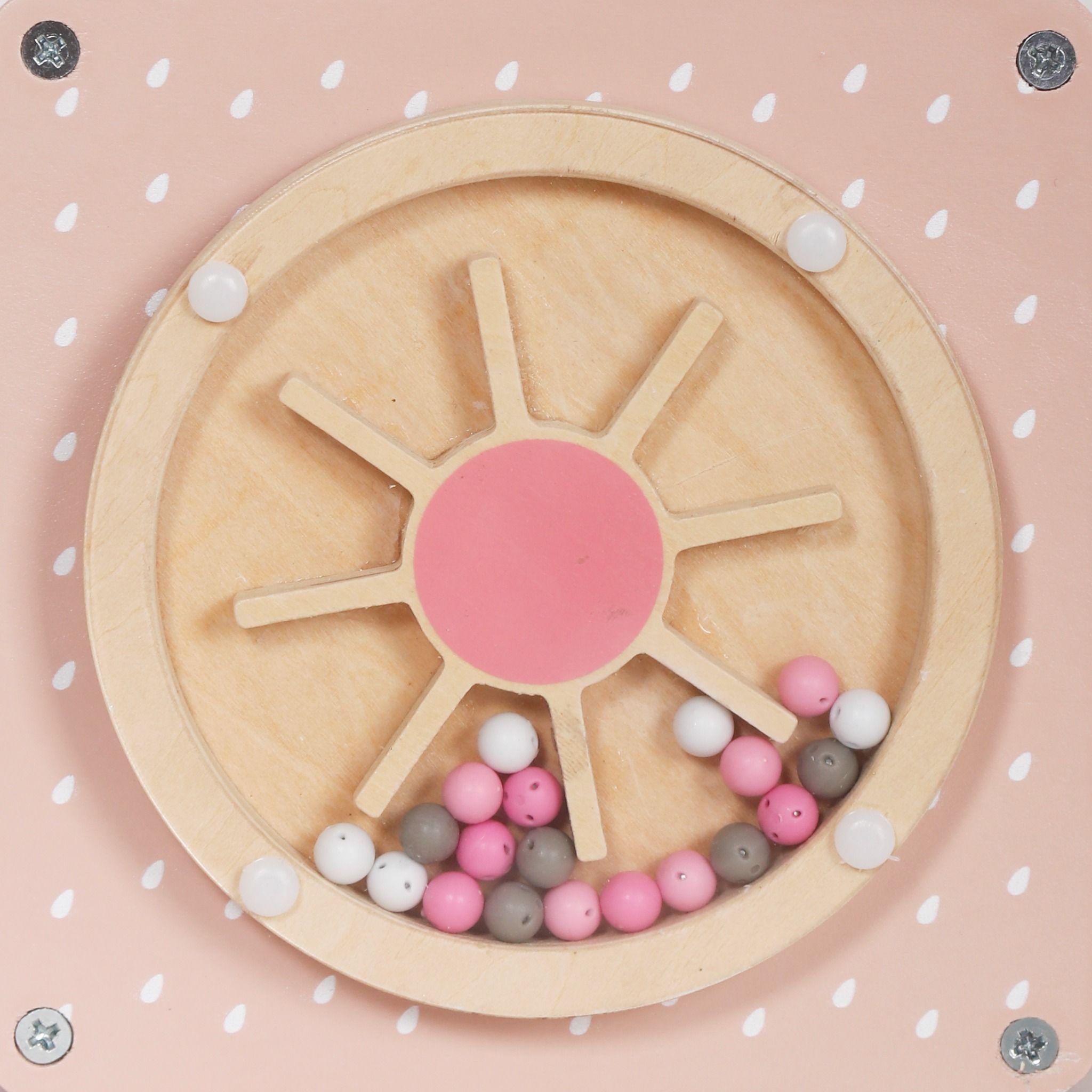  (A) Đồ Chơi Gỗ Thả Khối Đa Năng Màu Hồng LouLou by Vinaquick 