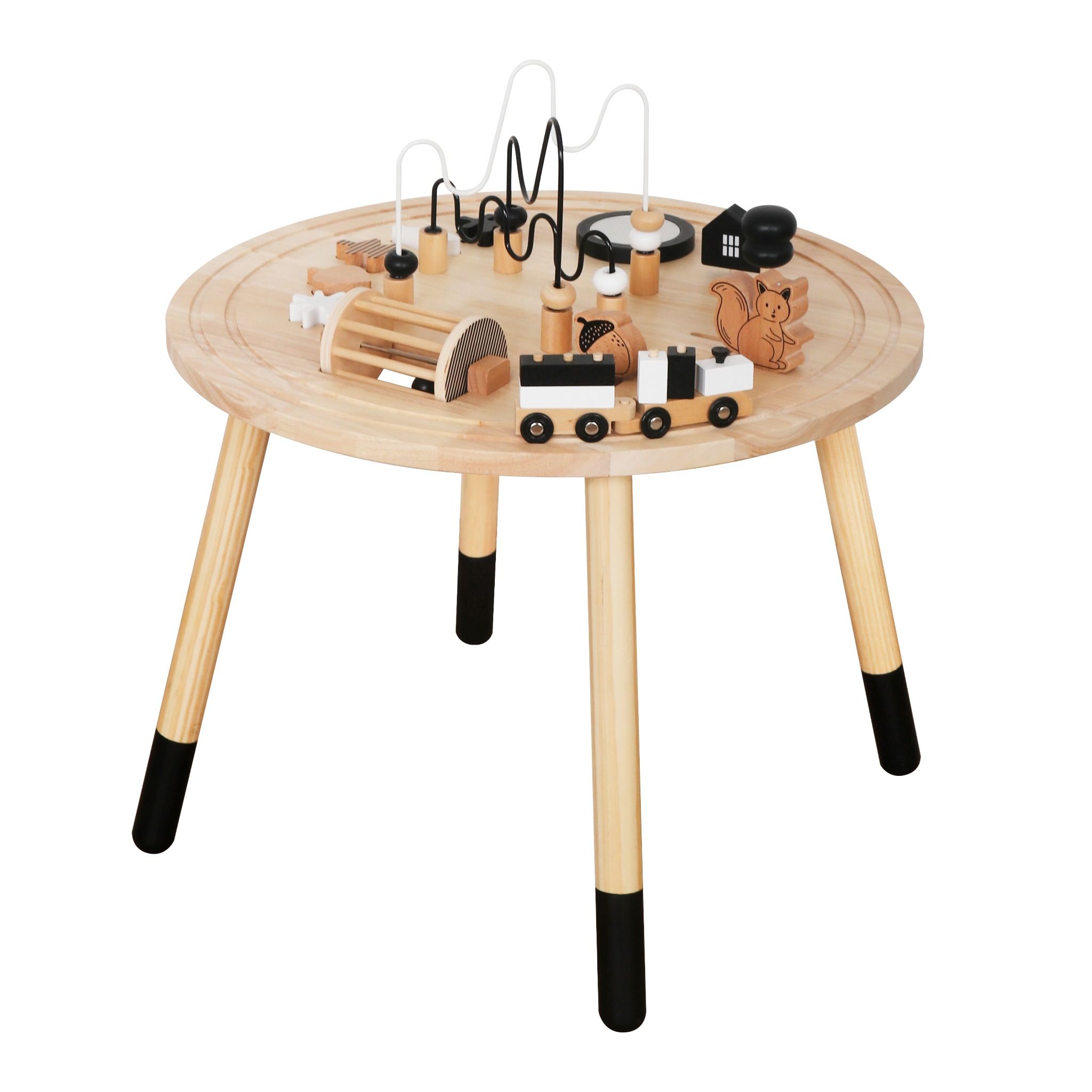  (A) Bàn Chơi Tròn Bận Rộn LouLou by Vinaquick 