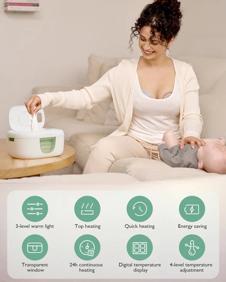  Máy Làm Ấm Khăn Ướt Momcozy - UK Version 