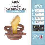  Ty ngậm núm dẹt cao su tự nhiên BIBS Pacifier Couture Latex Size 2 (6M+) 