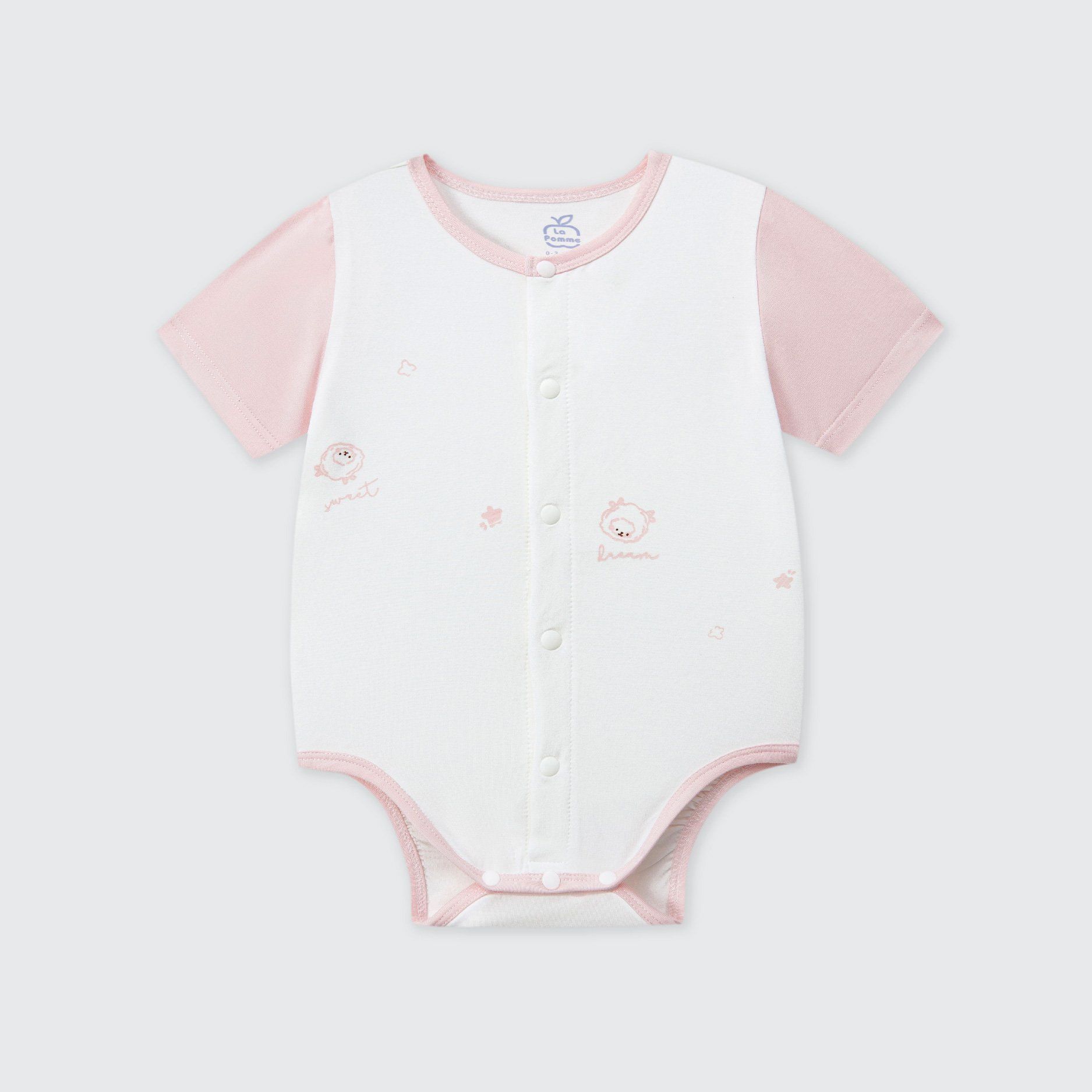  Body chip cộc tay La Pomme họa tiết nhí cách điệu 