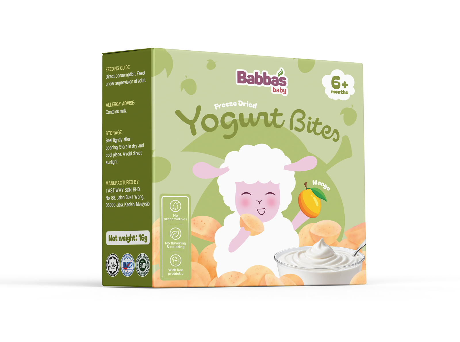  Sữa chua sấy lạnh Babba’s Baby (6M+) 