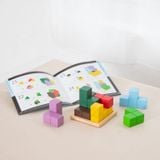  Đồ chơi xếp hình khối lập phương bằng gỗ Geni Challenge Cube 