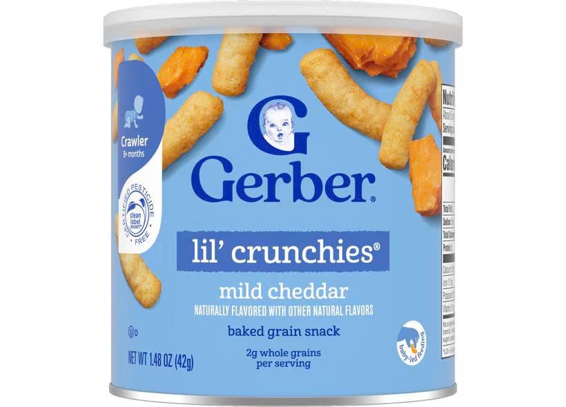  BÁNH ĂN DẶM GERBER LIL’ CRUNCHIES CHO BÉ TỪ 8M+ (42G) 