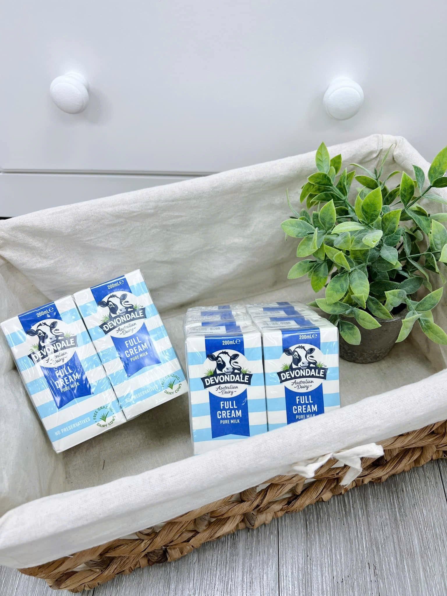  Sữa tươi Devondale Full Cream 200ml 