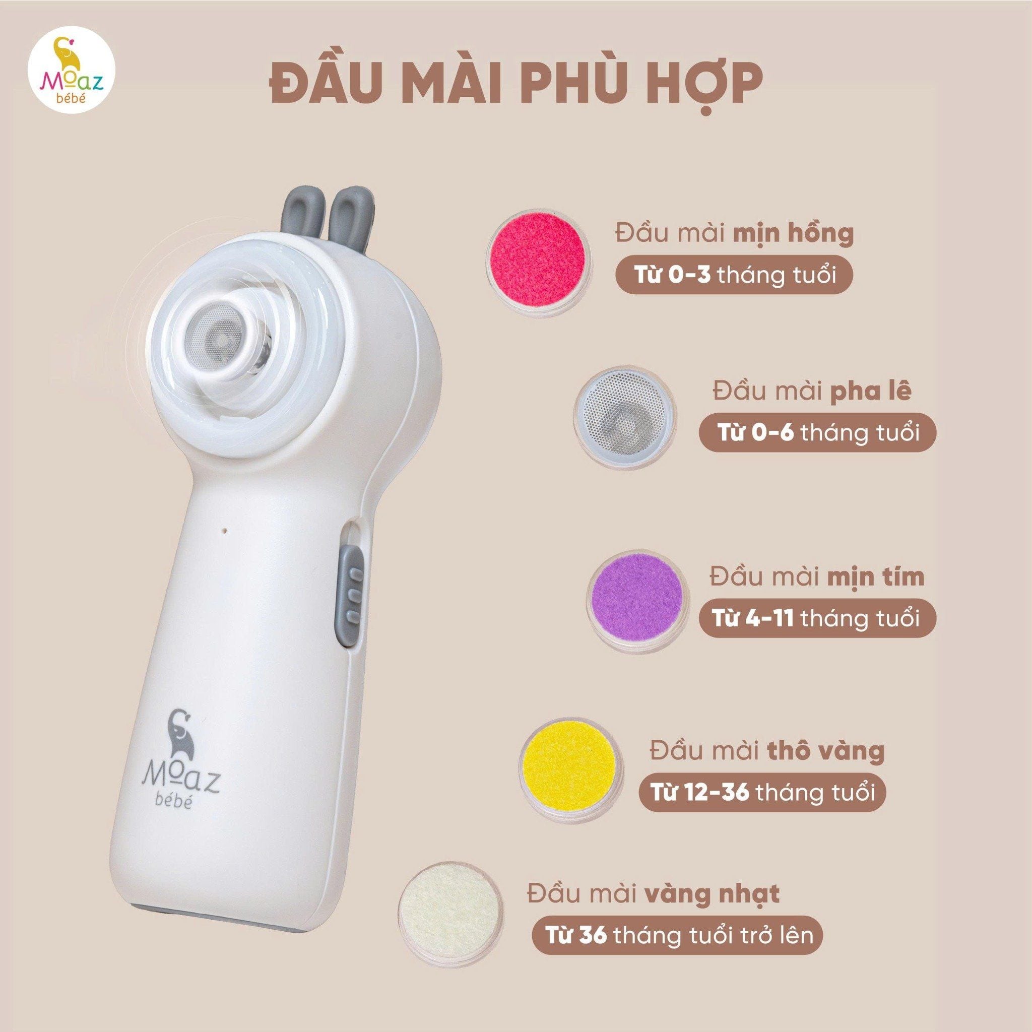  Bộ cắt dũa móng tay cho bé Moaz BéBé MB-118 