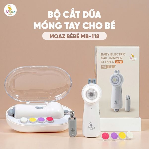  Bộ cắt dũa móng tay cho bé Moaz BéBé MB-118 
