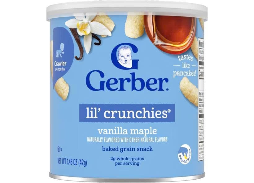  BÁNH ĂN DẶM GERBER LIL’ CRUNCHIES CHO BÉ TỪ 8M+ (42G) 
