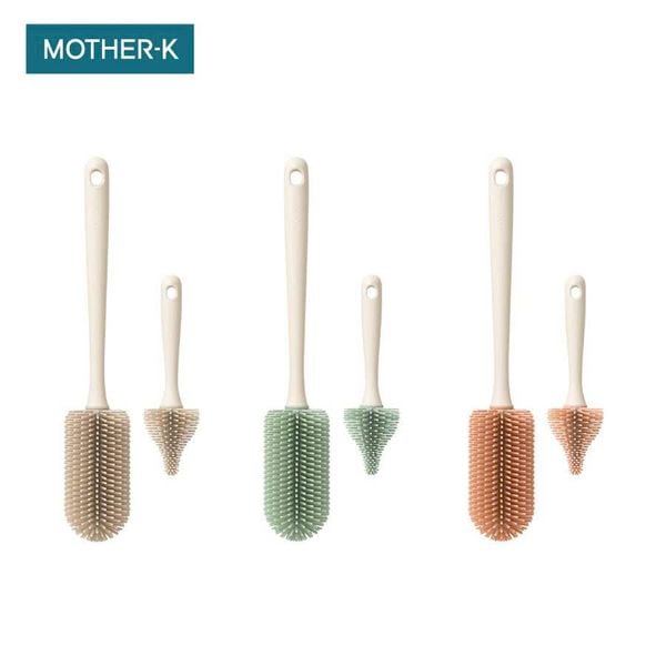  Bộ cọ bình sữa, núm ti silicone Mother-K Hàn Quốc 