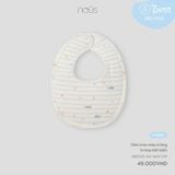  Yếm tròn Nous màu trắng in hoạ tiết biển 