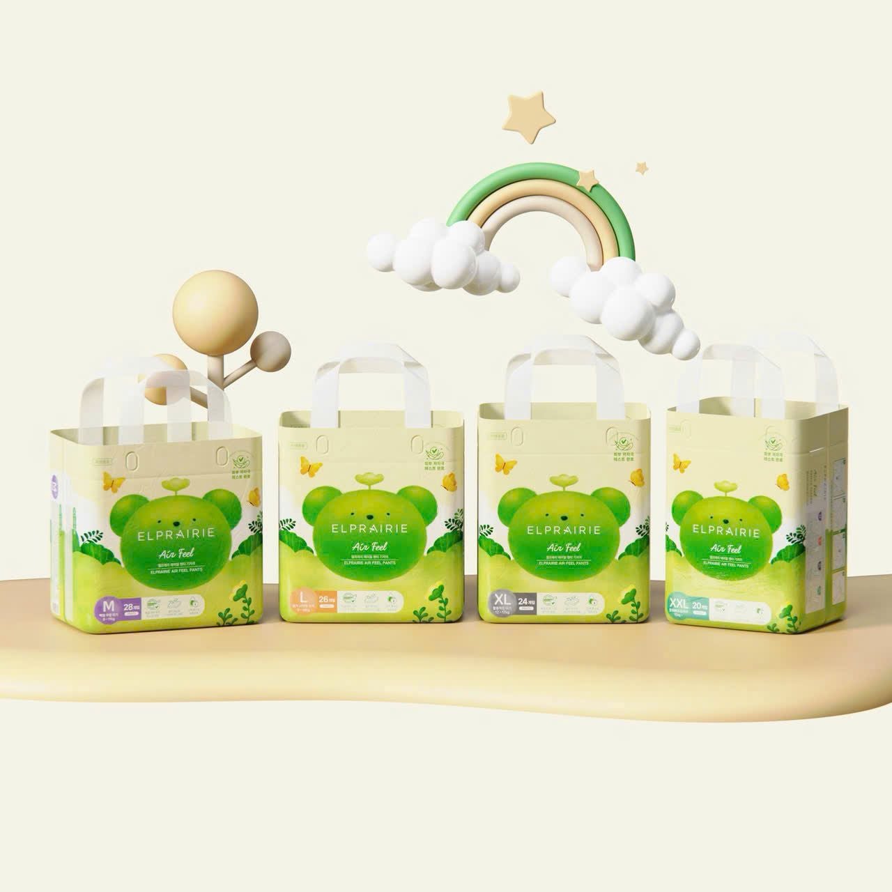  Tã/Bỉm Quần Elprairie Air Feel Nội Địa Hàn 