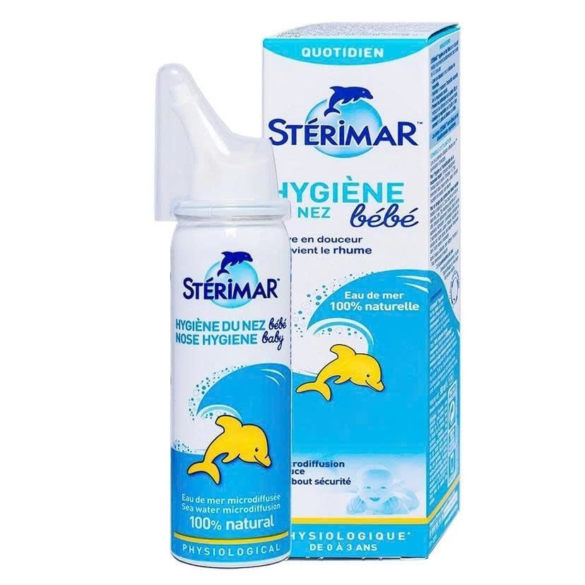  Xịt mũi cá heo Stérimar Baby 50ml (Xanh Vàng) 