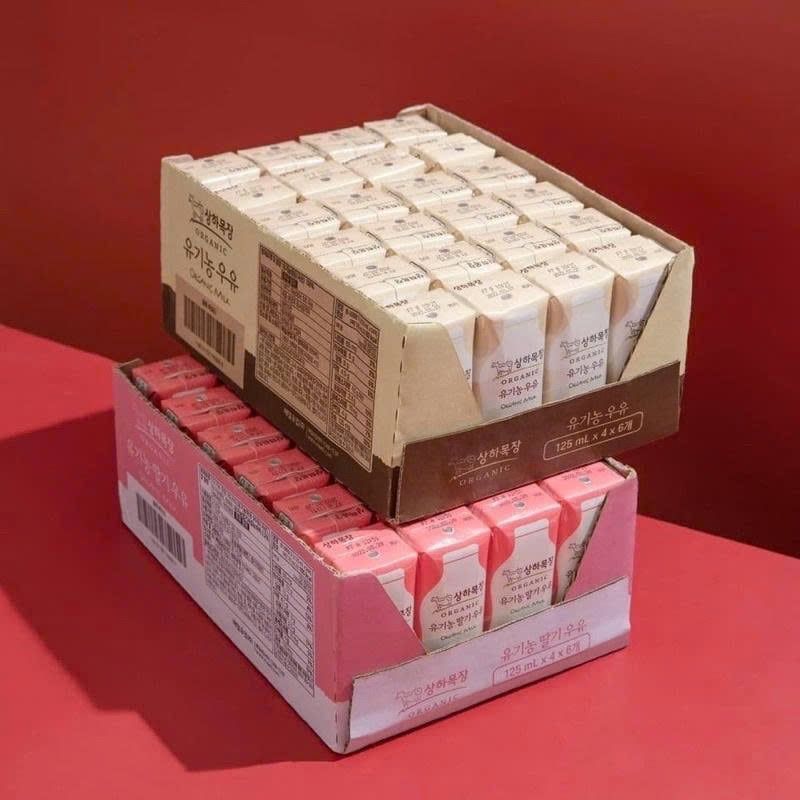  (HỘP) Sữa Tươi Maeil Organic Hàn Quốc 125ml - Vị Dâu 