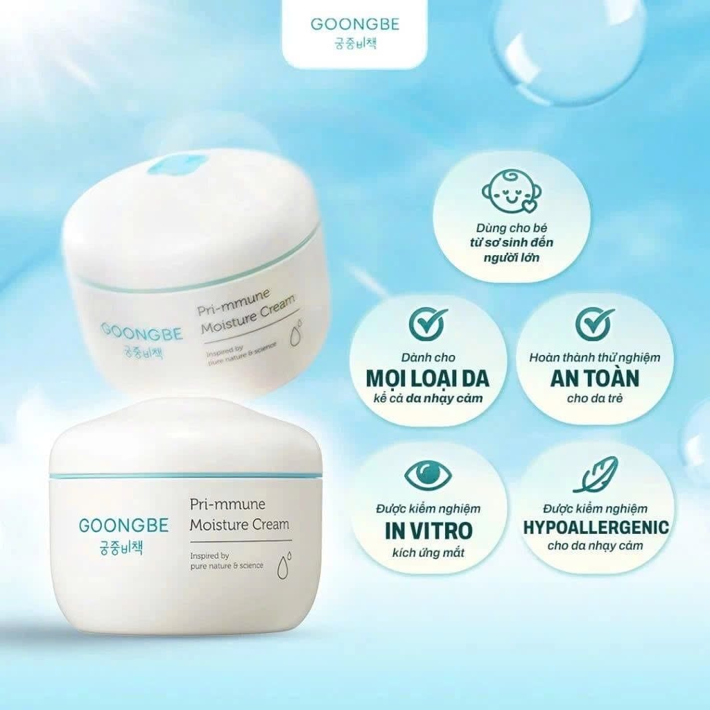  Kem Dưỡng Ẩm GOONGBE Pri-mmune Moisture 180ml 