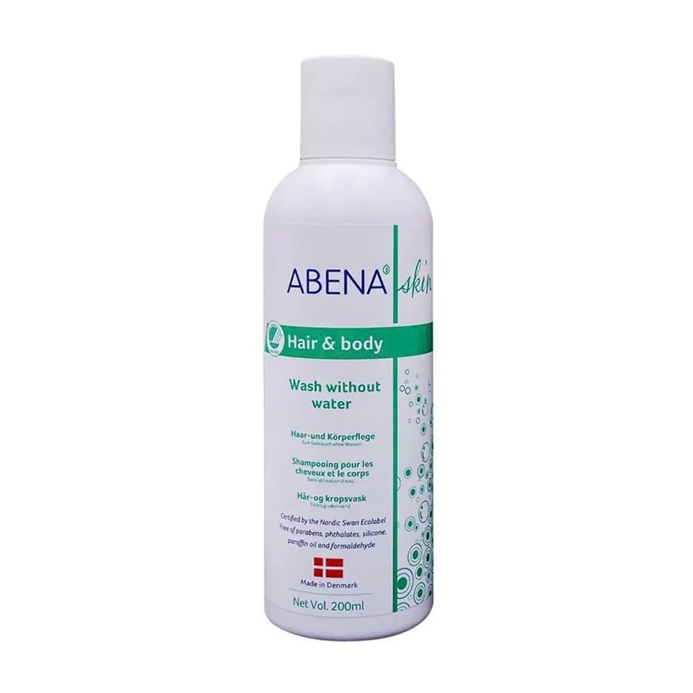  Combo Tắm Gội Khô Abena Hair & Body Wash (200ml) Kèm Găng Lau (5 miếng) 