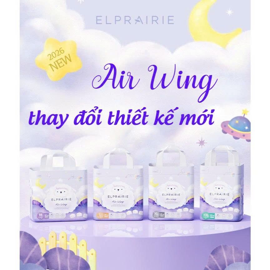  Tã/Bỉm Quần Ban Đêm Elprairie Air Wing Nội Địa Hàn 