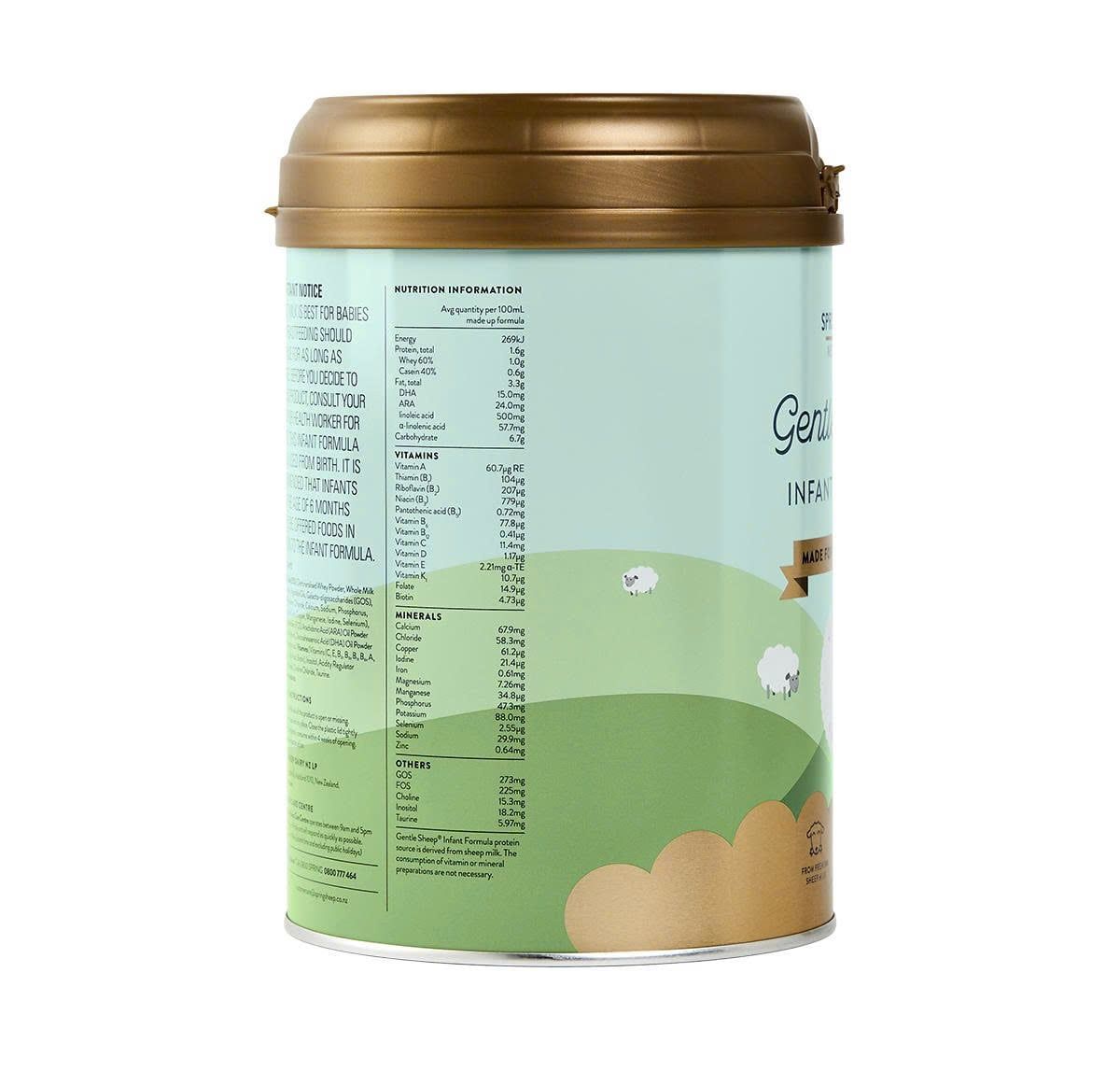  Sữa Cừu Đạm A2 Gentle Sheep Premium Infant Formula Số 1 (0-6 tháng) 800g 